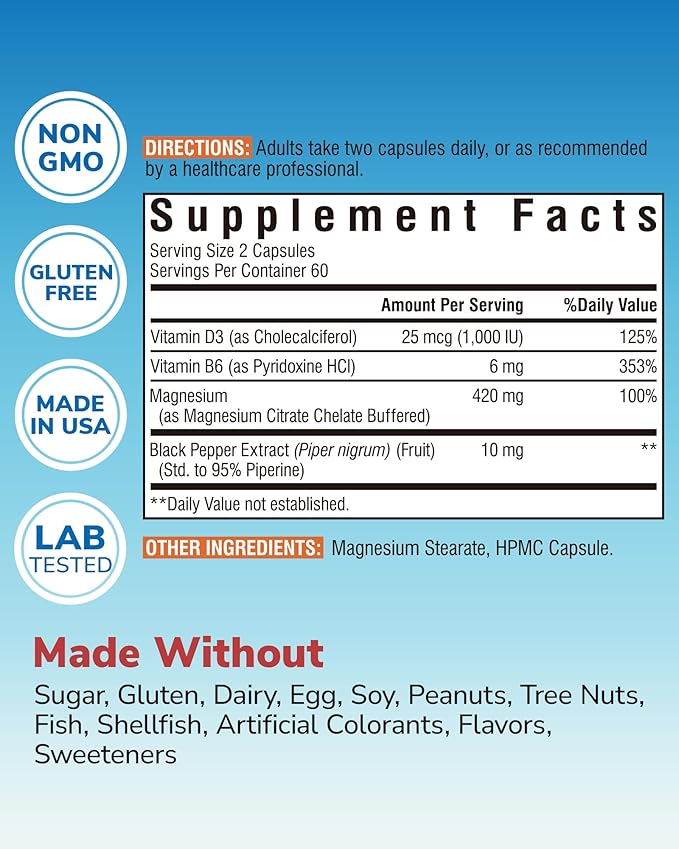 Vitamin D3 K2 Supplement 10000 IU 90 Softgels and Magnesium Citrate 420mg with Vitamin D3 &amp B6 120 Capsules