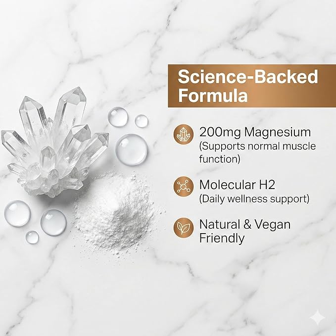 Hydrogen Water Tablets for Focus Mental Clarity &amp Energy 2 Bottles (240 Tablets Total)