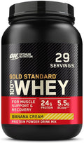 Optimum Nutrition Gold Standard 100% Whey Protein Powder Banana Cream 2 Pound (Packaging May Vary)