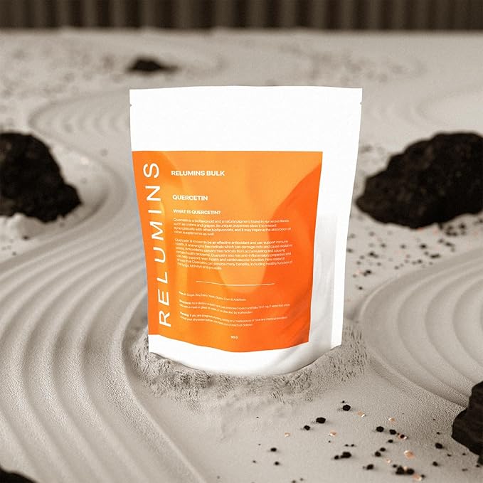 Relumins PUREPOWDER Quercetin - Immune Support Antioxidant Boost and Overall Wellness - 50g Bulk Powder