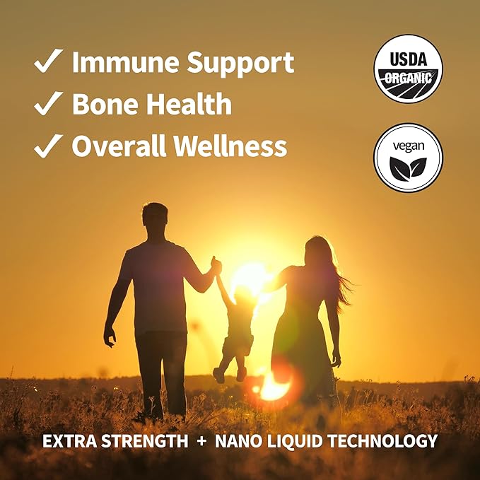 Organic Vitamin D3 5000 IU (Lichen) + K2 120 mcg (Fermented Chickpea) Immune Bone &amp Heart Health with Calcium Absorption | Trace Minerals Lemon &amp Citrus Sugar Free Spray (1 FL OZ 30 Serv