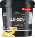 Ultimate Nutrition Prostar Whey Protein Powder Isolate Banana - Low Carb High Protein Powder Shake for Muscle Gain &amp Recovery - Low Sodium Low-Fat &amp Keto Friendly - 10 lbs Bucket