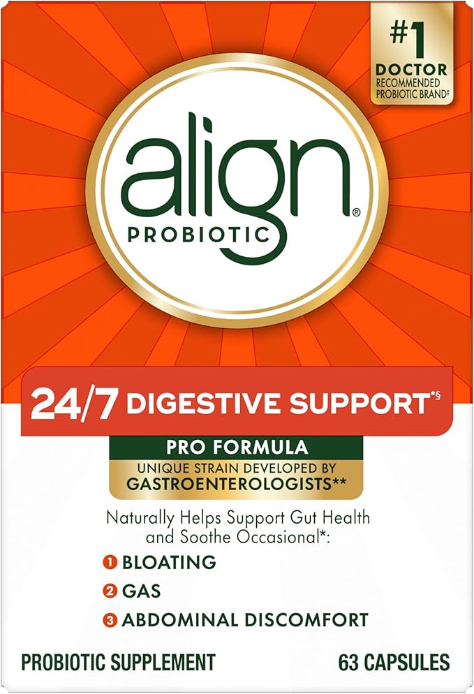 Align Probiotic Pro Formula Probiotics for Women and Men Probiotics for Digestive Health Men and Womens Probiotic Capsules Help Relieve Occasional Bloating &amp Gas* 63 Capsules