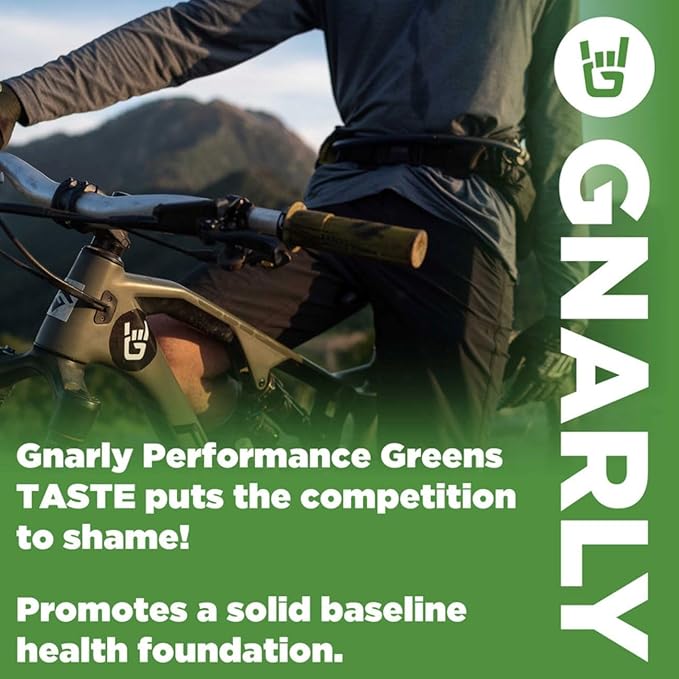 Gnarly Nutrition Performance Greens Lemon Mint (11.64 oz) and Gnarly Whey Grass-Fed Protein Supplement Chocolate (32.0oz)