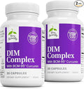 Terry Naturally DIM Complex - Dietary Supplement with BCM-95 Curcumin - Supplement to Support Healthy Hormone Balance Liver Health &amp Menopause Symptom Relief - 30 Capsules 2 Pack (60 Capsules)