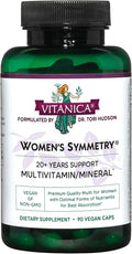 Vitanica Women's Symmetry High Potency Multivitamin and Mineral Vegan 90 Capsules