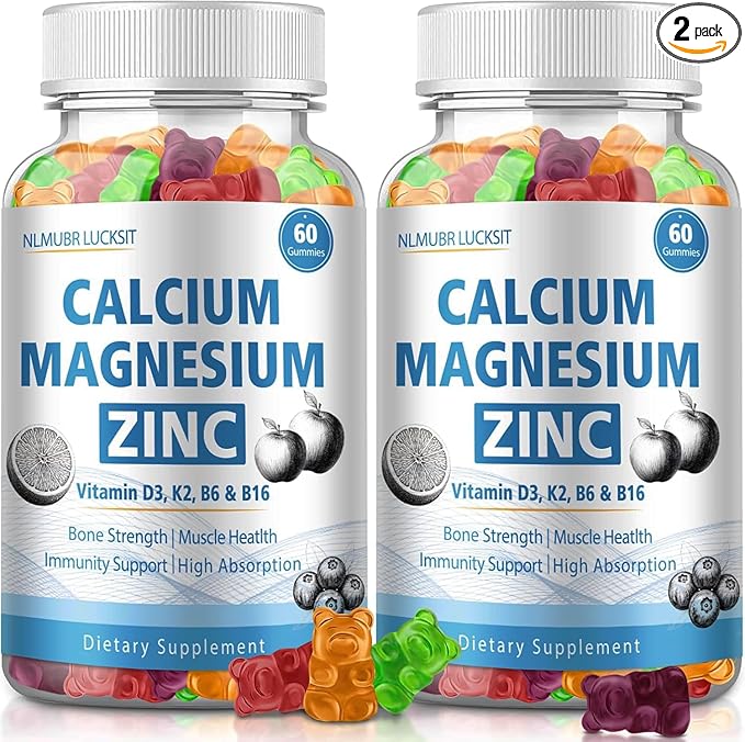 1200mg Calcium Gummies with Vitamin D3K2B6 Calcium Citrate Magnesium Zinc for Bonе &amp Immune Support Calcium Supplements for Women&ampMen 120 Chews