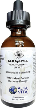 Alkaline Concentrate Drops pH 14.0 Alkahydroxy University Certified