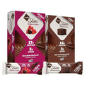 NuGo Slim Variety - Brownie Crunch 12 Bars &amp Raspberry Truffle 12 Bars Low Net Carb Keto Friendly Gluten Free 24 Count