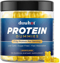 Whey Protein Gummies Sugar Free Low Calorie 8g Protein Per Serving Easy to Take Snacks for Men &amp Women Lemon Flavor 1 Month Supply 120 Chews