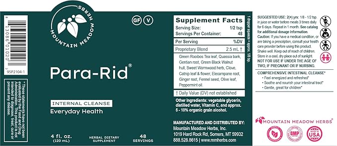 Mountain Meadow Herbs Herbal Digestive Cleanse Kit – Bitters Tincture &amp Charcoal Binder for Gas Bloating Gut Health &amp Internal Balance
