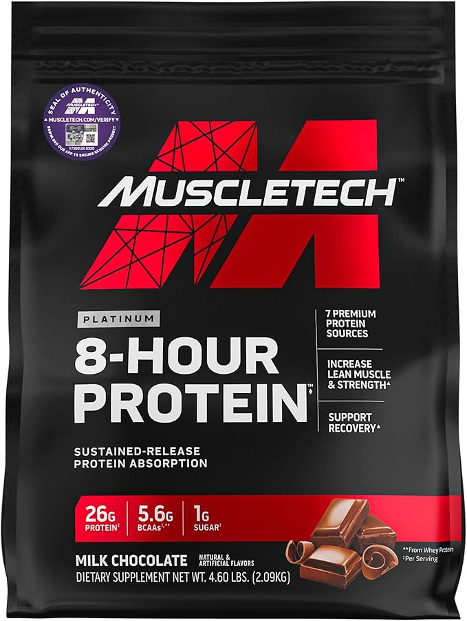 Muscletech Whey Protein Powder Phase8 Protein Powder | Whey &amp Casein Protein Powder Blend &amp Whey Protein Powder Nitro-Tech Whey Protein Isolate &amp Peptides | Milk Chocolate 4 Pounds