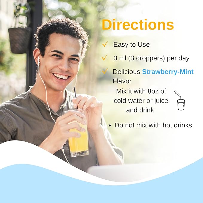 Liposomal Men's Liquid Multivitamin Drops | Non-GMO | Sugar Free | Gluten Free | 30 Day Supply | Supports Immune System Muscle Health Cellular Energy Production