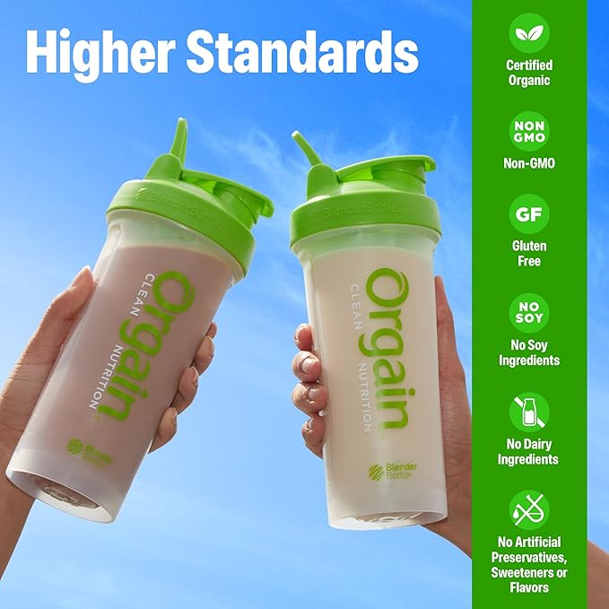 Orgain Organic 30g Vegan Protein Powder Chocolate 9g EAAs + BCAAs Plant Protein 6g Prebiotic + Fiber 1g Sugar Pre-Workout Muscle Support + Recovery - 2.01lb (Packaging May Vary)