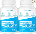 200 Billion Cfus 12 Strains Probiotic with 3 Organic Prebiotics Probiotics for Women Men Daily Supplement for Immune Gut Digestive Health Shelf Stable Non GMO 120 Caps (120-Days Supply)