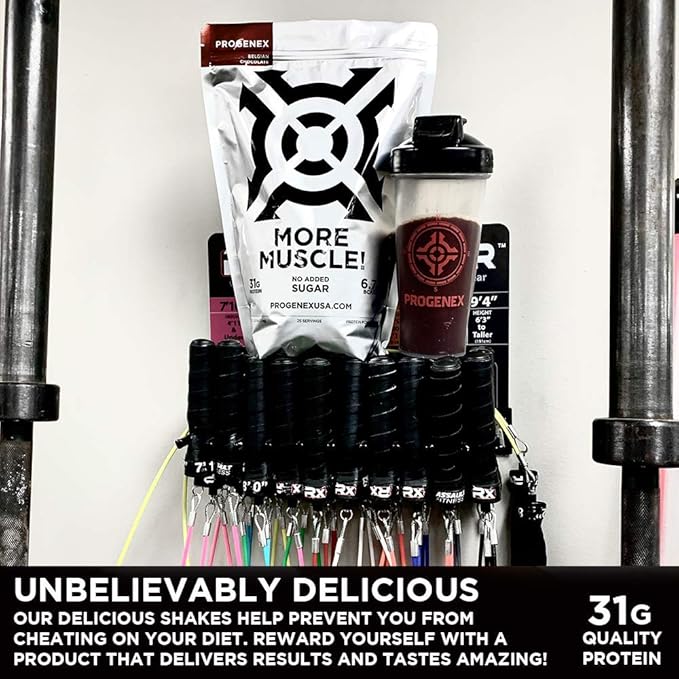 Progenex® More Muscle | No Added Sugar Hydrolyzed Whey Protein Isolate Powder for Lean Muscle Gain. Best Tasting Low Carb High Protein Shake for Women &amp Men. 25 Servings (Vanilla Cream)