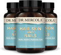 Dr. Mercola Hair Skin and Nails - Provides Biotin Keratin &amp Hyaluronic Acid - Premium Quality - Supports Healthy Aging - Non-GMO Gluten-Free &amp Soy-Free - 30 Capsules (3 Pack)