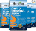HERBION Naturals Gastro-intestinal Support Herbal Blend for Upset Stomach Relief Gastrointestinal Health and Function Occasional Acid Indigestion Healthy Intestinal Flora 60 Vegicaps - Pack of 4