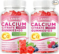 Calcium Citrate Gummies 1200mg with Vitamin D3 &amp K2 Supplements for Women &amp Men High Absorption Calcium Gummies Plus Magnesium Zinc for Strong Bones &amp Immune Support Mixed Berry Flavor