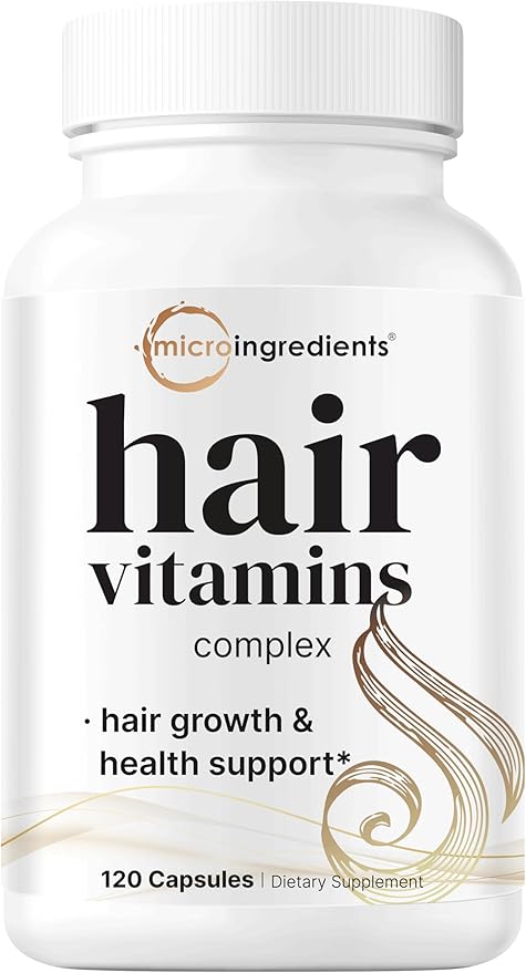 Micro Ingredients Vitamin D3 10000iu + K2 200mcg Coconut Oil Softgels &amp Hair Vitamins Complex Capsules Bundle 2 Pack | Essential Sunshine Vitamins | 14-in-1 Advanced Hair Growth Support