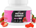 Whey Protein Gummies for Adults：12g Whey Protein Isolate Convenient Protein Supplement for Active Lifestyle Immune Support &amp Daily Energy Booster - Gluten-Free Non-GMOs (120 Gummies)
