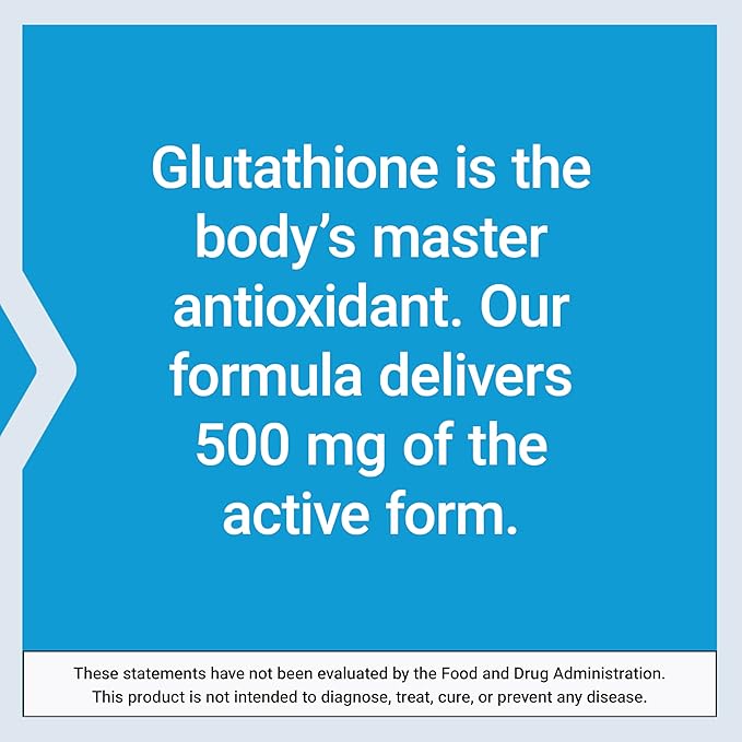 Life Extension Glutathione 500 mg – Glutathione Capsules Antioxidant Supplement Oxidative Stress Active Reduced Form – Gluten-Free Non-GMO Vegetarian – 60 Capsules