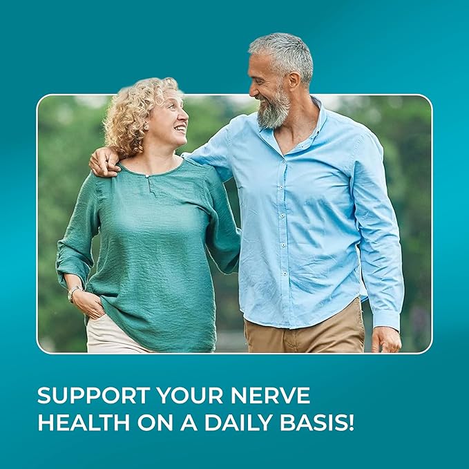 PUREHEALTH RESEARCH Nerve Regen Formula - Nerve Support Supplement for Feet &amp Hands - with Alpha Lipoic Acid ALA Benfotiamine Acetyl L-Carnitine Riboflavin Vitamin B6 B12 D &amp More - 120