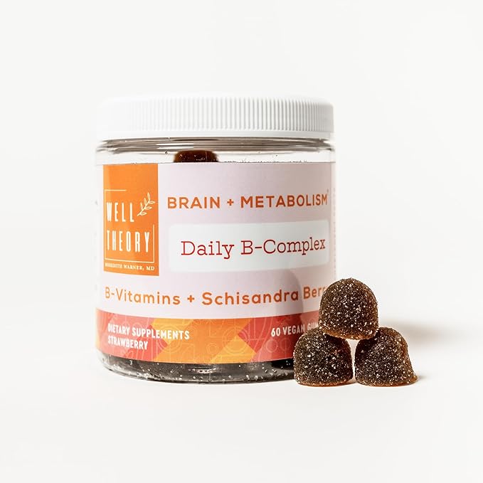 Introducing Daily B-Complex Gummies: Nerve Brain &amp Metabolism - Supports Healthy Brain Function - Powerful Antioxidant Support