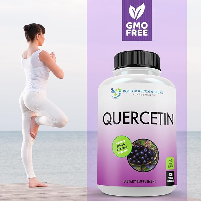 DOCTOR RECOMMENDED SUPPLEMENTS Quercetin 1000mg Per Serving - Vitamin Supplement (Vegan | Non-GMO) (120 Veggie Capsules Pack of 2)