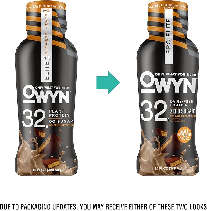 OWYN Only What You Need Pro Elite Protein Shake Variety Pack32g Protein0g SugarHigh-ProteinDairy FreeGluten FreePlant Based-Protein Drink(Pack of 24)