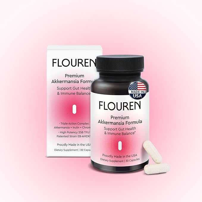 Gut Health &amp Immune Balance Supplement - Probiotic-Inspired Postbiotic Formula with Premium Akkermansia EB-AMDK19 Supports Digestion &amp Immunity Made in USA