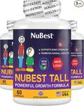 NuBest Tall | Support Bone Strength Bone Health Enhanced Immune and Whole Body Wellness with Calcium Collagen and Herbs for Ages 5+ &amp Teens | Pack 3 | 3 Months Supply