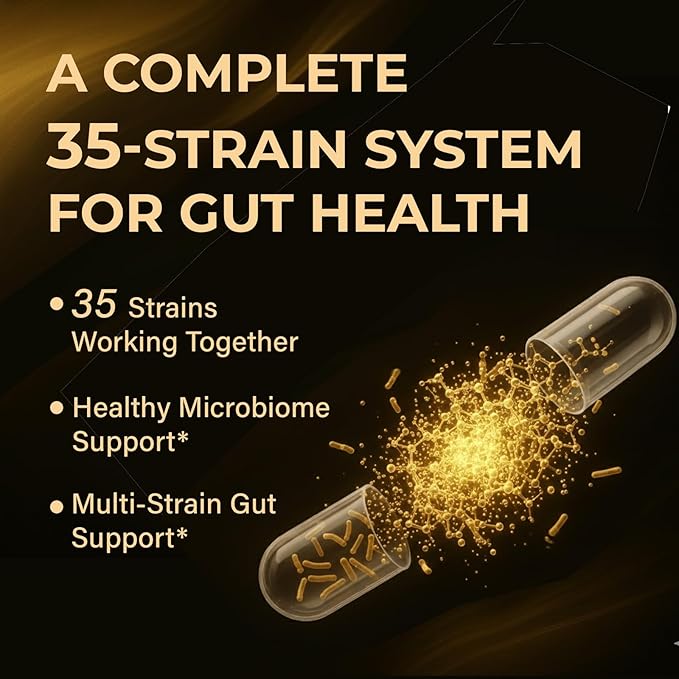 Probiotics for Women &amp Men 100 Billion CFU Probiotic for Digestive Gut &amp Immune Health - with Prebiotics Bioflavonoids &amp Digestive Enzyme 35 Strains Raw Probiotic Supplement 180 Caps