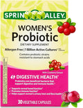 Probiotics for Women Capsules Dietary Supplement 1 Billion CFUs - Digestive Health - Womens Probiotic Digestive Health – 30 Count (Pack of 1)