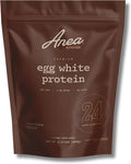 Anea Egg White Protein - Chocolate | 24g Protein | Fat-Free Cholesterol-Free | 4.9g BCAA | Complete Amino Acid Profile| Dairy-Free Gluten-Free Soy-Free | Chocolate Flavor | Made in GMP Facility