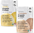 Complement Organic Protein Bundle | Vanilla &amp Chocolate Vegan Protein for Post-Workout Recovery &amp Daily Nutrition