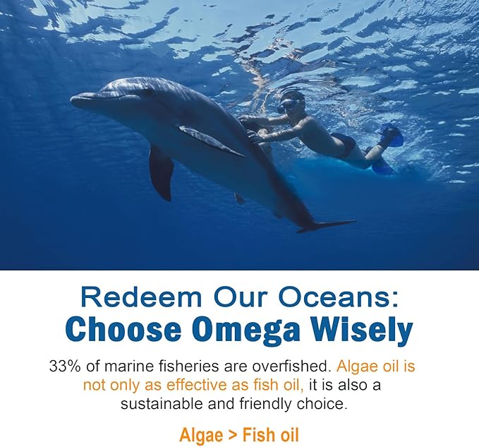 Plant Based Calcium Supplement Vegan Omega3 Gummies 1280mg- from Marine Algae Oil