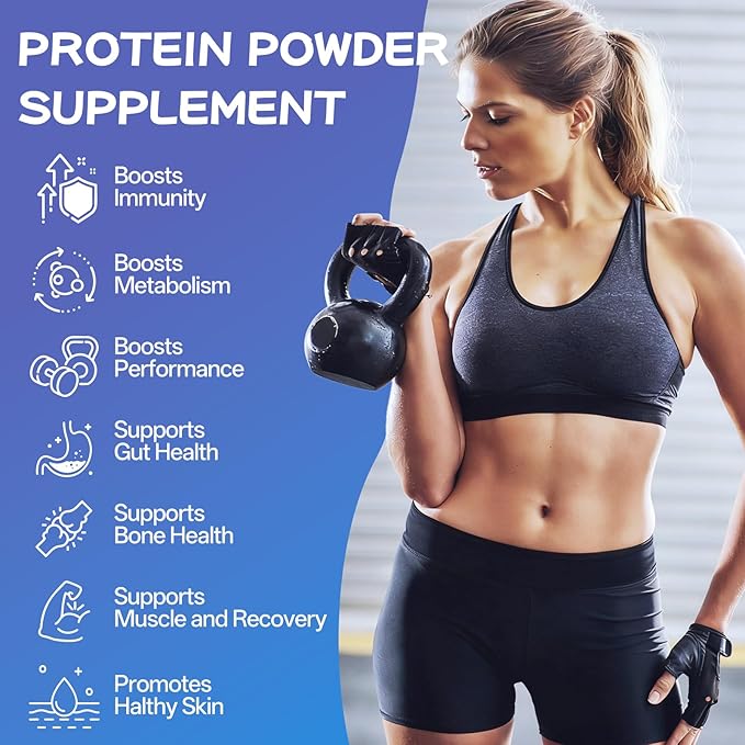 Gentle Whey Protein Powder | Easy to Digest | 30g Protein 140 Calories Per Serving | Smooth Mixing Non-GMO Great Taste