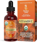 Tropical Oasis USDA Organic Liquid Vitamin C Drops for Adults &amp Kids | Supports Healthy Immune System | 98% Absorption Rate | Vegan | Non-GMO | Gluten Free | 60 Servings