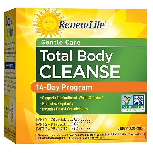 Renew Life - Gentle Care Total Body Cleanse - digestive detox and cleanse supplement - 14 day program