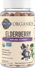 Garden of Life Women's Multi 120 Capsules &amp Elderberry Gummies Immune Support 120 Vegan Gluten Free Gummies