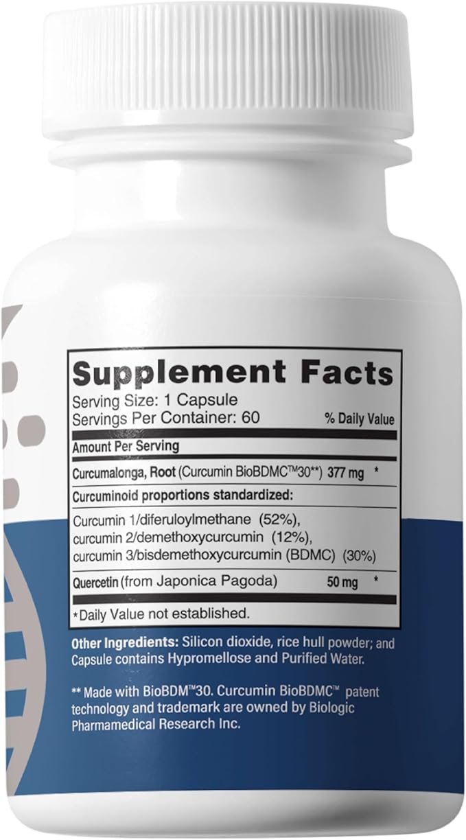 Advanced Bionutritionals Curcumitol-Q® – BioBDMC® Curcumin Supplement - Curcumin I II &amp III with Quercetin