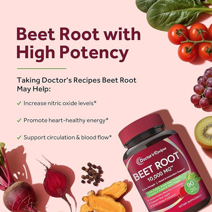 Doctor's Recipes Probiotics for Women &amp Beet Root 10000 mg Extra Strength