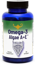 RnA ReSet Omega-3 Algae A+E – Plant-Based DHA &amp EPA with Vitamins A and E Fish Oil Alternative (60 Softgels) NSF Contents Certified Cardiovascular Health Joint Support Brain Health