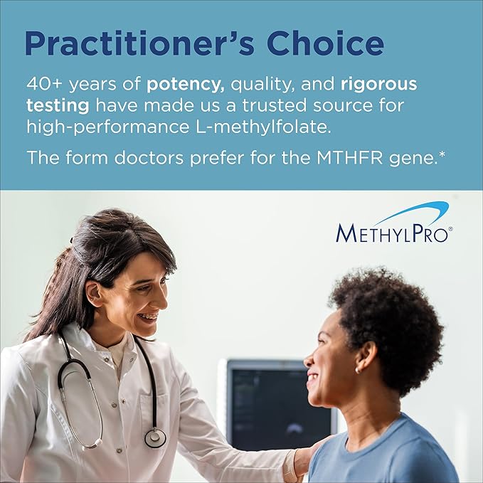 MethylPro Cofactors + L-Methylfolate 15 mg - Supports a Healthy Mindset - Vitamins B6 B12 &amp Magnesium - Active Folate for Methylation Support &amp Biochemical Reactions - 30 Servings - 30 Capsul