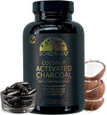Schizandu Activated Coconut Charcoal Capsules – Vegan Organic Non-GMO No Additives – 210 Count X-Large Bottle