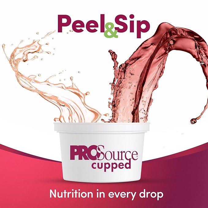 Medtrition ProSource Cup 20g Complete Liquid Protein in 2 oz Ready-to-Drink Cup Berry Flavor Clear Liquid Diet Oral or Syringe Use Supports Wound Healing Dysphagia &amp Post-Surgery Recovery