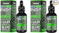 Liquid Biotin Collagen Peptides for Beard Growth and Thickening - Men's Beard and Hair Growth Supplement - Biotin Liquid Drops 96000mcg 6X More Absorption (Pack of 2)