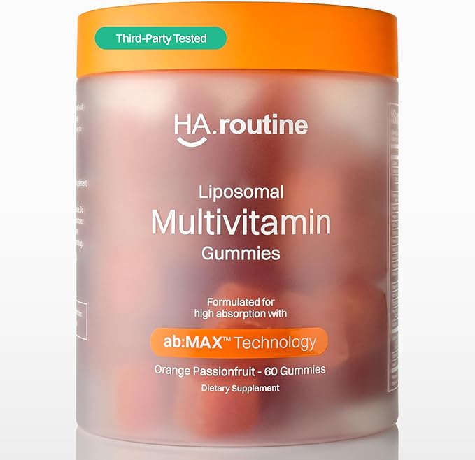 Liposomal Multivitamin Gummies for Men &amp Women Orange Passion Fruit Flavor – 520 mg Liposomal Multi Complex with 14 Vitamins &amp Minerals Immune Support &amp Antioxidant Defense – 30 Servings