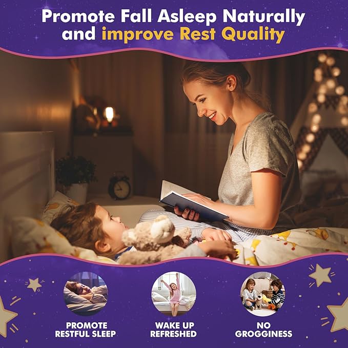 Magnesium Glycinate Gummies for Kids 4+ &amp Adults- Melatonin Free Sleep Aid Magnesium Glycinate 150/300 mg Supplements for Calm &amp Relaxation Support Sugar Free Strawberry Flavor 120 Ct